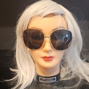 BERYLL Los Angeles Elegant Silver Round Frame Sunglasses